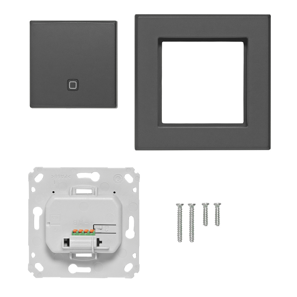 Homematic IP Wired Temperatur- und Luftfeuchtigkeitssensor HmIPW-STH-A – innen, anthrazit