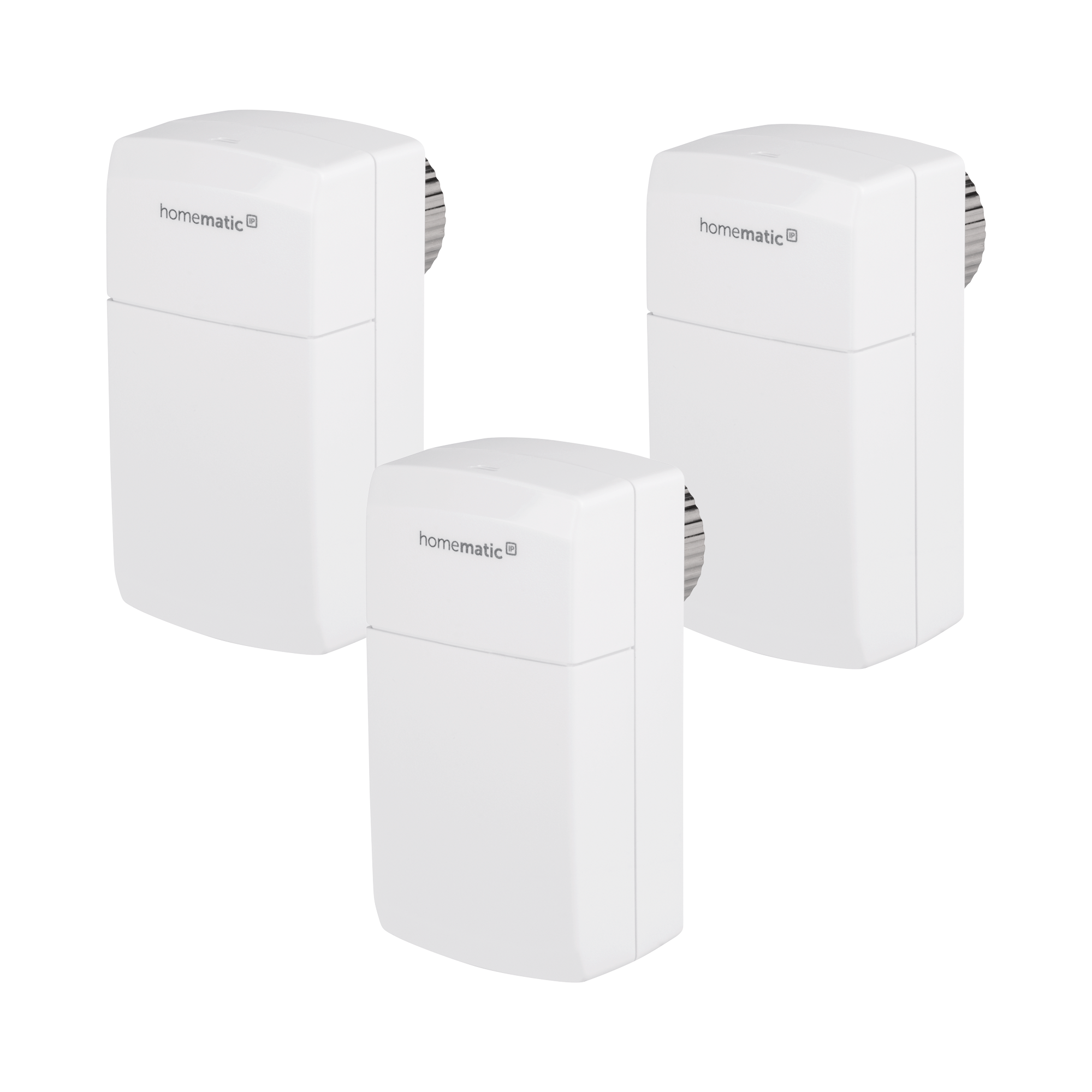 Homematic IP Smart Home 3er-Set Heizkörperthermostat kompakt 2 HmIP-eTRV-C-2 inkl. Demontageschutz