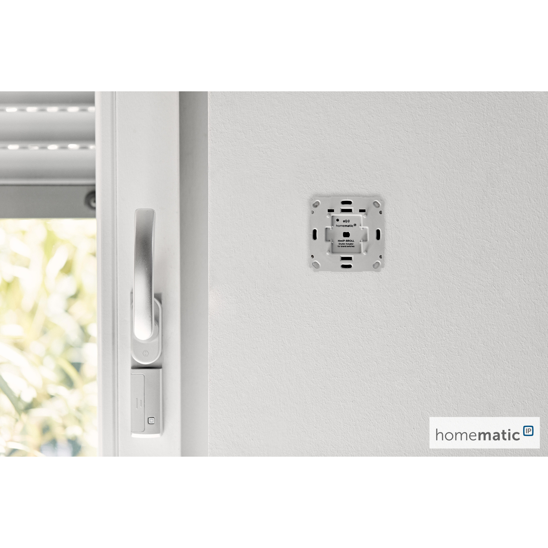 Homematic IP Set Beschattung mit Access Point HmIP-HAP, 3x Rollladenaktor HmIP-BROLL-2, 3x Tasterwippe für HmIP-BROLL