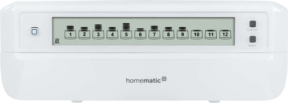 619543-1_HmIPW-Fussbodenheizungscontroller-12Kanaele-motorisch-V_155511A0 jpg - Produktbild Vorderseite